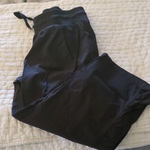 Black Cropped Champion Workout Pants